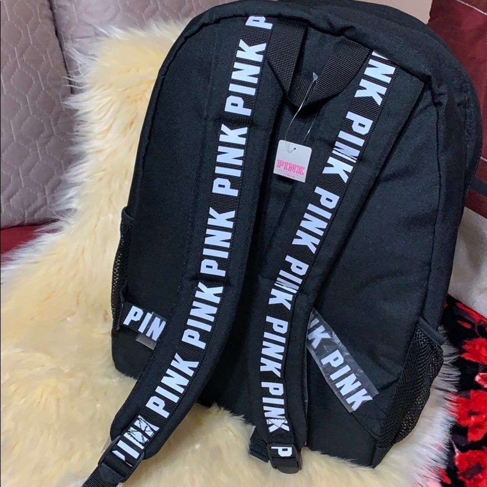 Pink Black Campus Back Pack - Picture 7 of 8